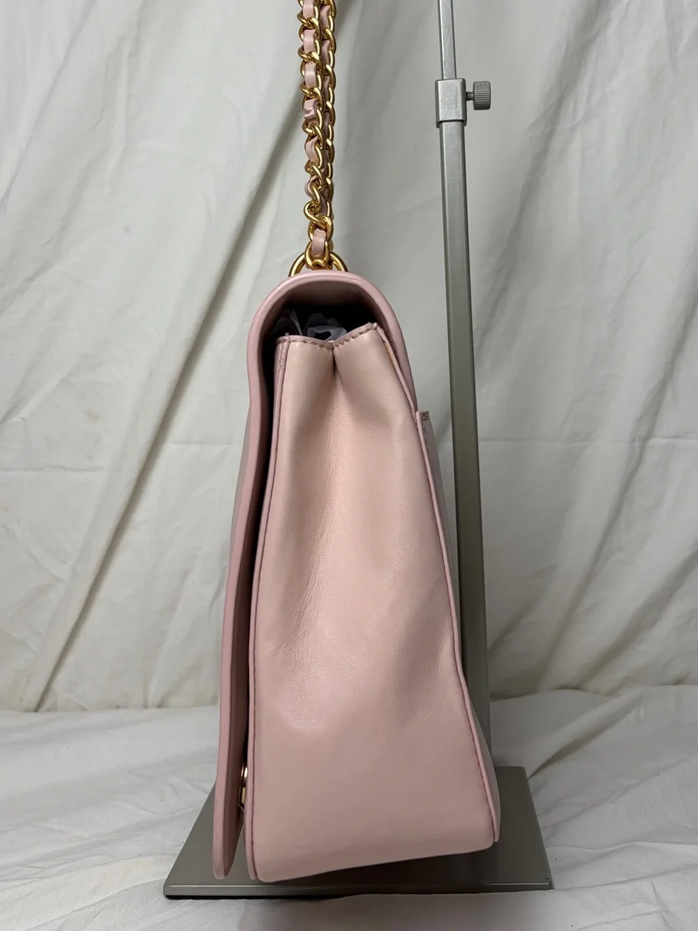 Tory Burch Britten Pink Leather Chain Shoulder Crossbody Bag - Picture 4 of 11